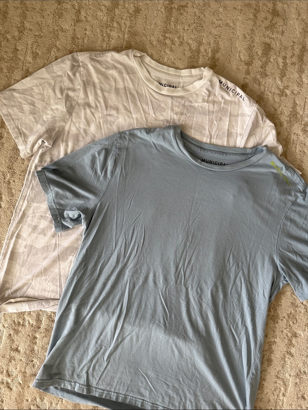 2 Municial Large performance tees- well made!